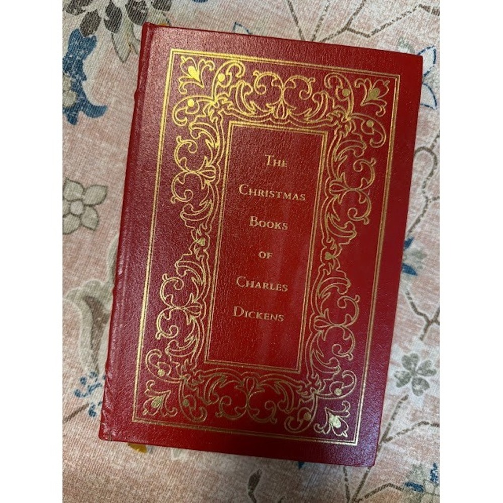 Victorian Classic Tally Hall Press Charles Dickens Christmas Books OS Red Gilt